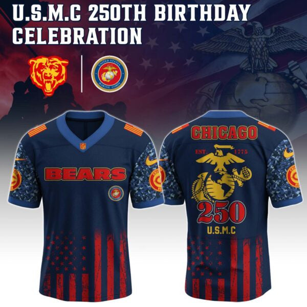 Chicago Bears NFL x U.S.M.C 250TH Birthday Special Edition Jersey