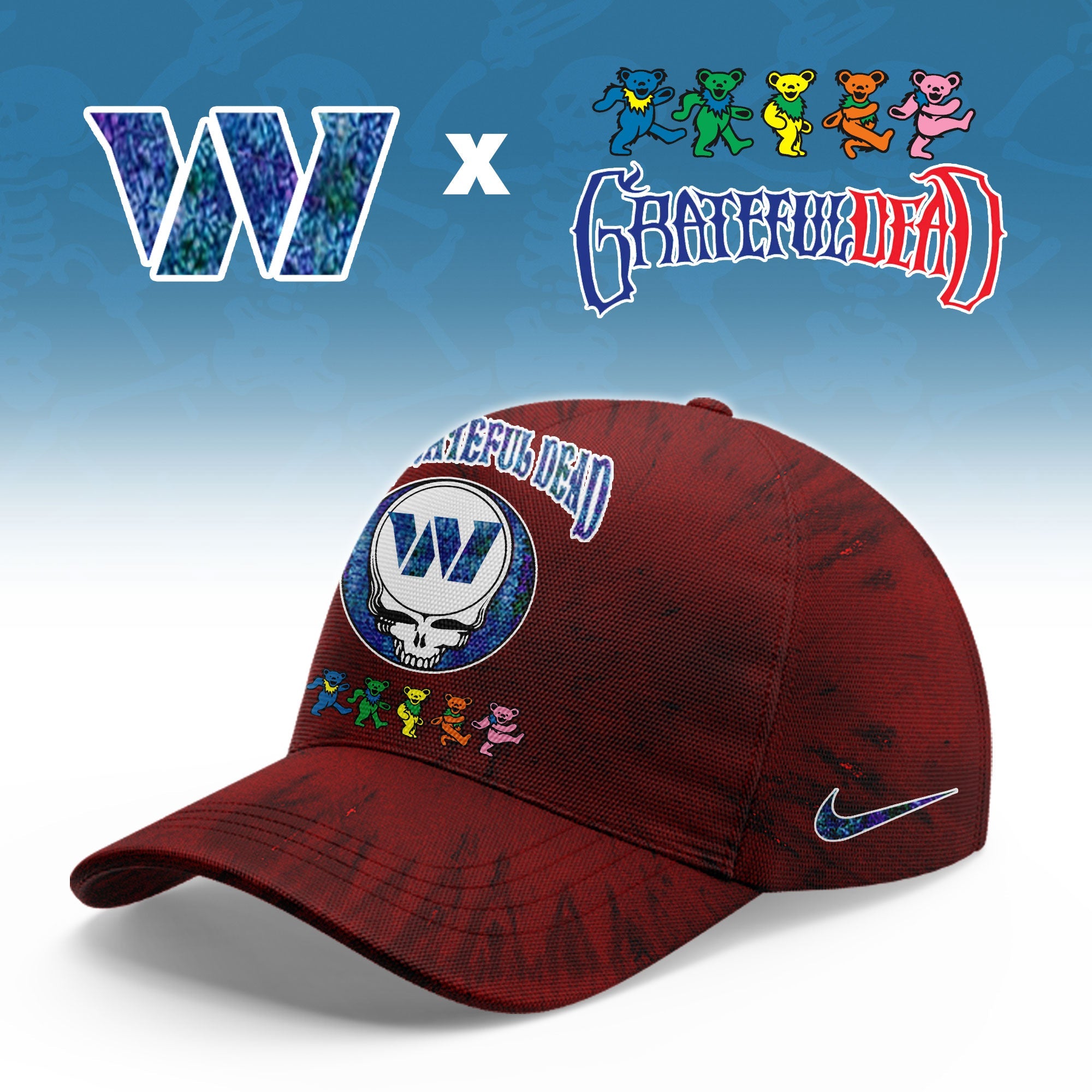 __Washington Commanders Grateful Dead Limited Hoodie