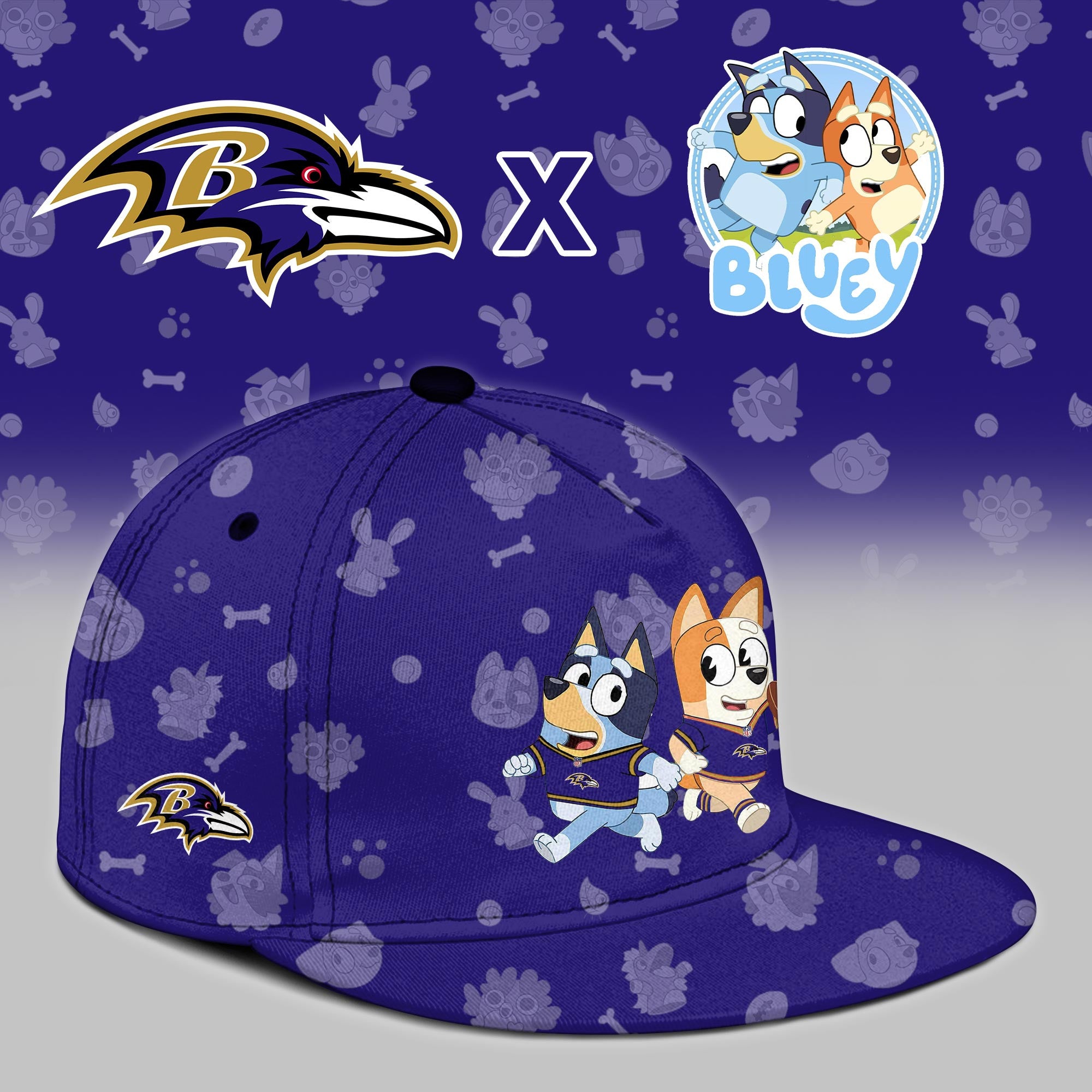 B.Ravens x Bluey Night Limited Jersey